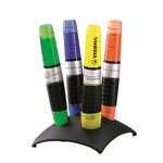 Set de 4 surligneurs luminator niveau visible pointe biseautée x 5 stabilo