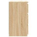 vidaXL Table de chevet Chêne sonoma 40x35x62 5 cm bois d'ingénierie