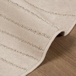 vidaXL Tapis de surface Rond PALMERAS Beige Ø 120 CM Polyester