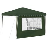 vidaXL Tente de fête pop-up 288 x 288 x 245 cm Vert Tissu Oxford