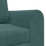vidaXL Canapé-Lit Vert foncé 148 x 71 x 83 cm Velours