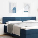 vidaXL Tête de lit LED Design Lignes Bleu 100 cm Tissu