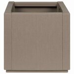 vidaXL Cache-pot de jardin Gris 36 x 36 x 35 cm Polypropylène