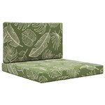 vidaXL Coussin de canapé d'extérieur Polyester Modèle feuille