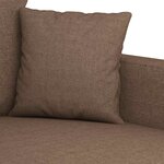 vidaXL Canapé à 3 places Marron 180 cm Tissu