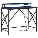 vidaXL Bureau Chêne noir 100 x 50 x 86.5 cm Bois d'ingénierie
