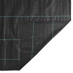 vidaXL Membrane anti-mauvaises herbes noir 2x200 m PP