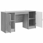 vidaXL Bureau Sonoma gris 142 5 x 50 x 75 cm Bois d'ingénierie