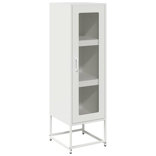vidaXL Buffet haut blanc 36x39x123 cm acier laminé à froid