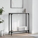 vidaXL Table console sonoma gris 75x22 5x75 cm bois d'ingénierie
