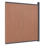 vidaXL Panneau de clôture marron 173x186 cm WPC