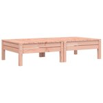 vidaXL Repose-pieds de jardin et coussins lot de 2 bois massif douglas
