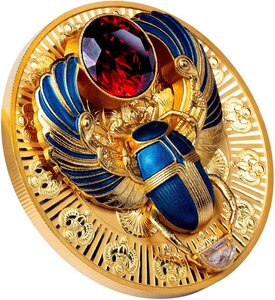 Pièce de monnaie en Argent - Cuivre 5 Dollars g 62.2 (2 Oz) Ag - 30 Cu Millésime 2026 ANCIENT EGYPT SCARAB (PRÉCOMMANDE)
