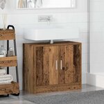 vidaXL Cabinet de Lavabo Bois Ancien 63 x 29 x 55 cm Bois d'ingénierie