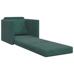 vidaXL Canapé-lit avec coussin Vert foncé 74 x 77 x 81 cm Velours