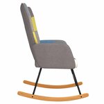 vidaXL Chaise à bascule Patchwork Tissu