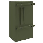 vidaXL boîte aux lettres Vert olive 30 x 23 x 55 cm Acier