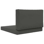 vidaXL Coussin de canapé d'extérieur 2 Pièces Anthracite Polyester