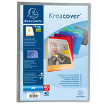 Protège document personnalisable PP Kreacover 80 vues Coloris Aléatoire x 12 EXACOMPTA