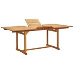 vidaXL Ensemble à manger de jardin 7Pièces beige polypropylène et bois