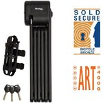 Antivol Vélo Pliable 8333EURDPRO acier trempé  3 Clés  certifié  support inclus