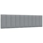vidaXL Cadre de lit sans matelas Hanko gris clair 180x200 cm tissu