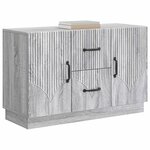 vidaXL Buffet Sonoma gris 89 x 34 5 x 57 cm Bois d'ingénierie