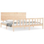 vidaXL Cadre de lit sans matelas bois massif de pin