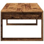 vidaXL Table basse vieux bois 102x50x35 cm bois d'ingénierie