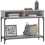vidaXL Table console sonoma gris 100x30 5x75 cm bois d'ingénierie