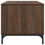 vidaXL Table basse Chêne marron 90 x 49 x 46 cm Bois d'ingénierie