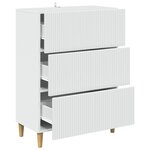 vidaXL Armoire à tiroirs Blanc 66 x 34 5 x 90 cm Bois d'ingénierie