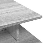 vidaXL Table basse sonoma gris 102x55x35 cm bois d'ingénierie