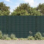 vidaXL Écrans d'intimité de jardin 4 Pièces PVC 35x0 19 m Vert mat