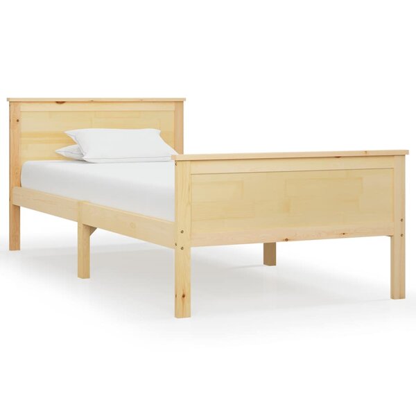 vidaXL Cadre de lit sans matelas bois de pin massif 90x200 cm