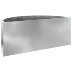 vidaXL Jardinière Argent 90 x 45 x 35 cm Acier galvanisé