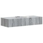 vidaXL Table d'appoint murale 87 5 x 34 5 x 17 cm Bois d'ingénierie