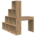 vidaXL Bureau d'angle Chêne artisanal 101 5 x 149 5 x 149 5 cm