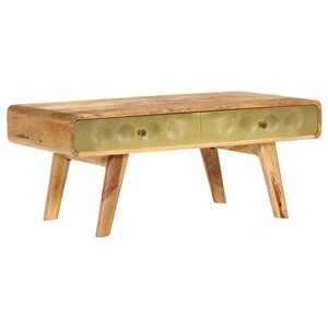 vidaXL Table basse Bois de manguier massif 90x50x40 cm