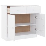vidaXL Buffet ALTA blanc 77x35x73 cm bois massif de pin