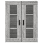 vidaXL Armoire murale sonoma gris 69 5x34x90 cm