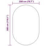 vidaXL Tapis Shaggy à poils longs NAVARRA crème 300x200 cm polyester