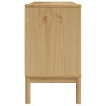 vidaXL Buffet FLORO marron cire 114x43x74 cm bois massif de pin