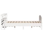 vidaXL Cadre de lit sans matelas blanc 140x200 cm bois de pin massif