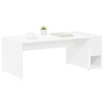vidaXL Table basse Blanc 101 5 x 50 x 37 cm Bois d'ingénierie
