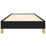 vidaXL Cadre de lit Noir 90x200 cm Tissu