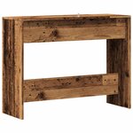 vidaXL Table console vieux bois 100x35x76 5 cm bois d'ingénierie