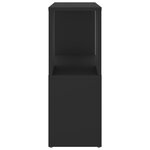 vidaXL Bibliothèque Noir 60x24x63 cm Bois d'ingénierie