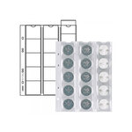Feuilles numismatiques Multi-Collect pour 15 monnaies jusqu'à 42 mm. Intercalaires - Rouge