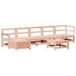 vidaXL Salon de jardin 7 Pièces bois massif douglas